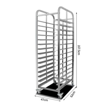 Factory Direct Stainless Steel Bakery Rack Trolley for Commercial Kitchens