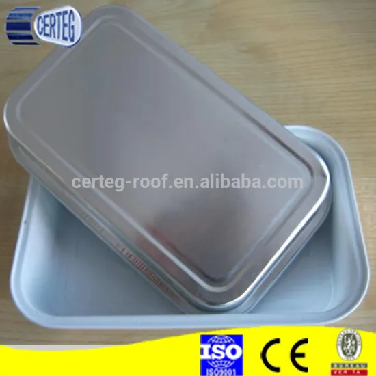 disposable aluminum foil food container with alu card board lid