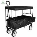 Black Large Capacity Practical Portable Folding Wagon