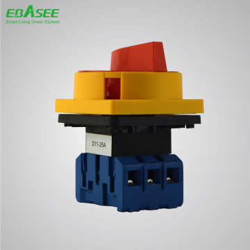 2 Pole 3 Position 10A 230V Safety Rotary Cam Switch
