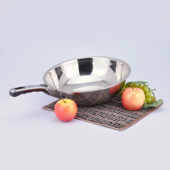 Eco Friendly Kitchen Long Handle Stainless Steel Pan