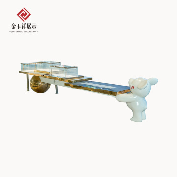 Metal Gold Jewellery Display Counter