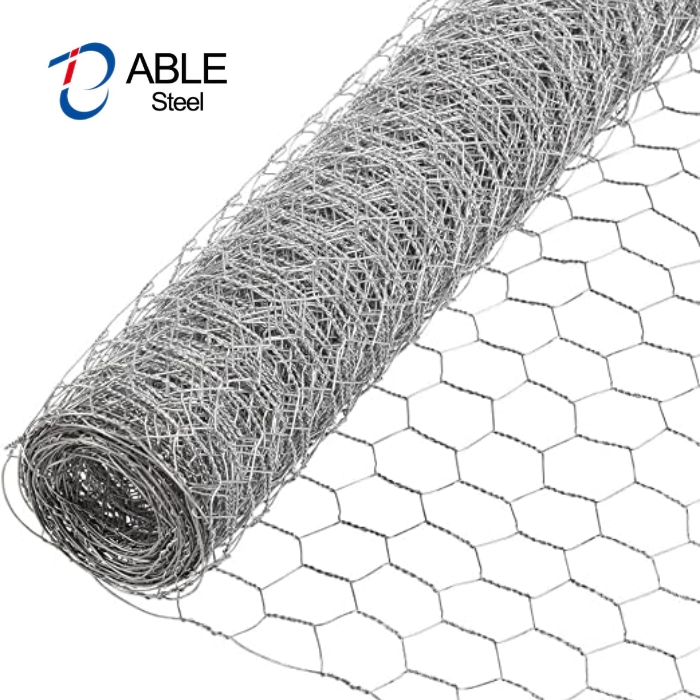 Hexagonal Wire Mesh White