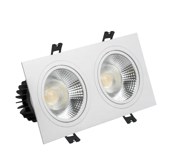 GOSUN Square Dimmable 20W Double Head LED Recessed Downlights Factory Price