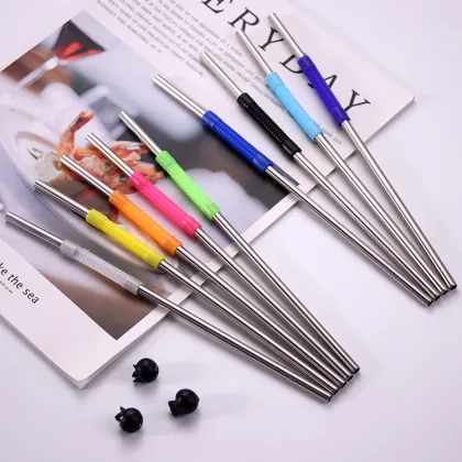 Custom Straw Reusable Telescopic Stainless Steel Straws