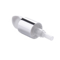 weißer Kunststoff glänzender Silber Aluminium Twist Lock Gesichtscreme 1cc PP 24-410 Kosmetische Behandlungscremepumpe