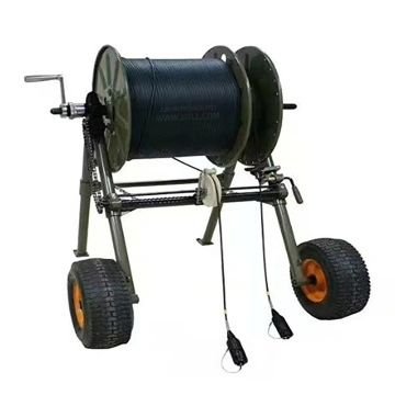 Deployable Tactical Fiber Optic Cable Reel Portable Field