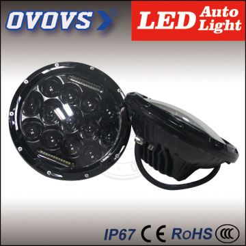 New Product auto 75w 7 inch led headlight with DRL high low beam for Motorcycle