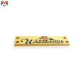 Gold plating metal brand logo label