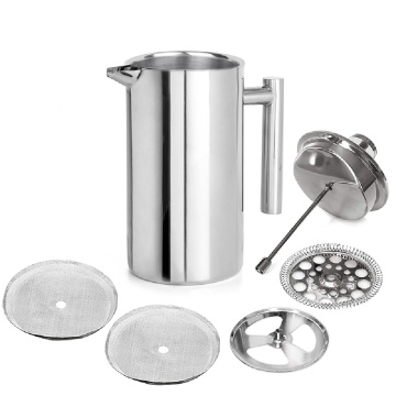 1000ML Stainless Steel 304 Double-walled French Coffee Press