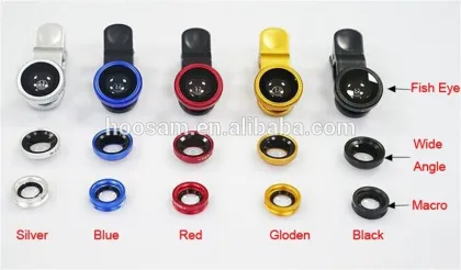 Fish eye mobile phone camera lense