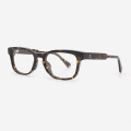 Rectangular thick Acetate Unisex Optical Frames 23A3096