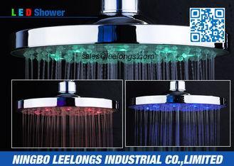 Luxury ceiling Round Bath LED Rain Shower Head With Tempera