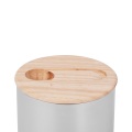 Bamboo Lid Kitchen Storage Canister With Spoon