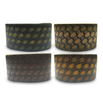 Leather Bracelet, Various Colors and Sizes are Available