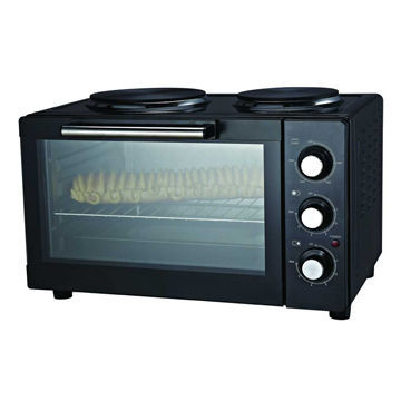 Oven with Grill Plate, 90-250°C Adjustable Temperature