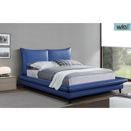 Light Luxury Leather Double Bed