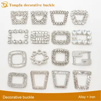 Customizable Shoe Hardware Accessory with Diamond Detail