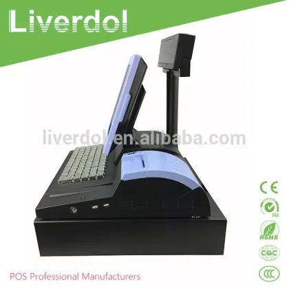 Pos System Cashier Machine with 12 inch Touch Monitor