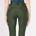 En stock Mujeres verdes Pantalones de montar ropa ecuestre