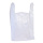 Carryout Poly Tote Custom Printed Shopping Grocery Vest Handle One-off T Shirt White PE Bag