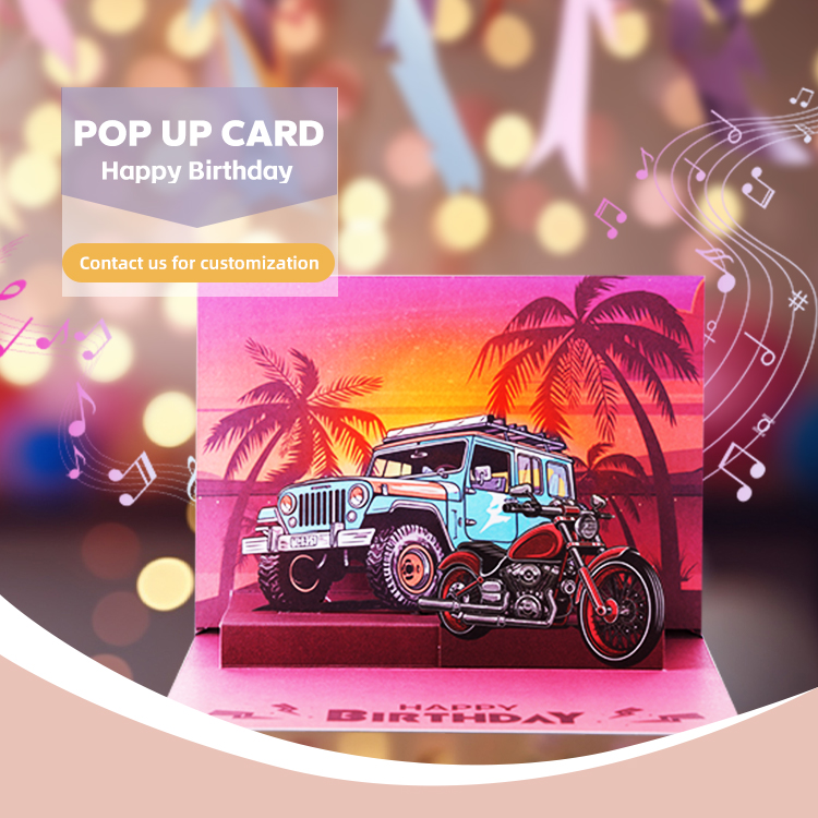 musical Pop Up birthday cards
