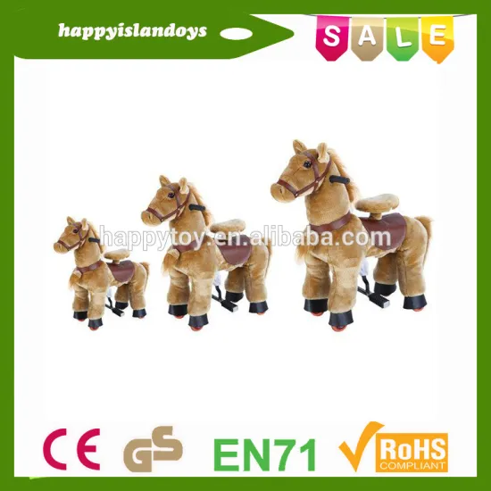 HI CE ride on used zabra horse toys on wheels for kids & adult
