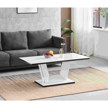 Mesa de centro rectangular moderna - Brillante High Gloss en MDF