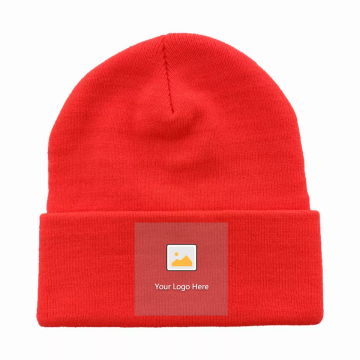 OEM Custom Logo Embroidered Acrylic Unisex Knitted Beanie Hat Supplier & Manufacturer