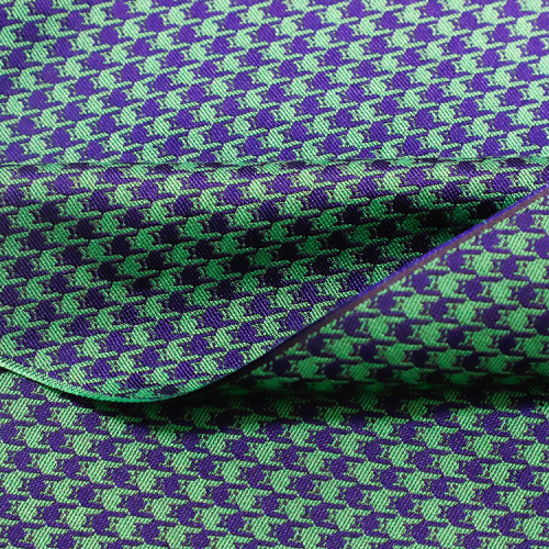 Mörkgrönt tryck Brocade Jacquard Fabric