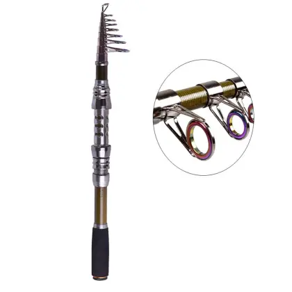 Travel Telescopic Fishing Pole Carbon Portable Fishing Rod Tackle Fishing Gear