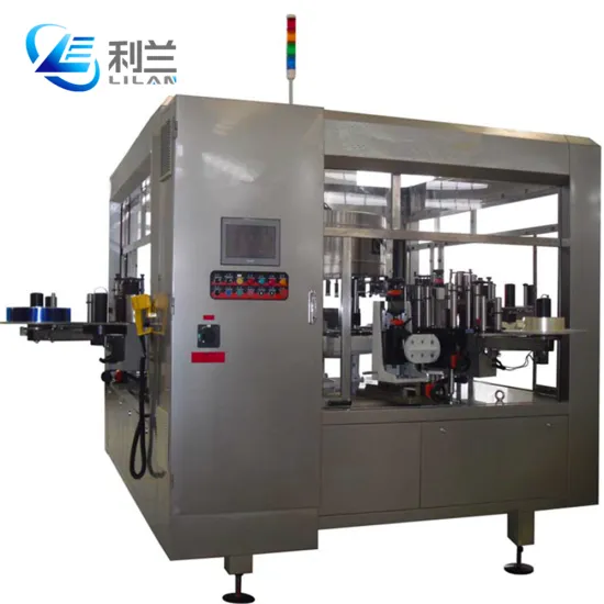Automatic Labeling Machine for Water Bottle Production Lines Using Hot Melt Glue