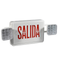 LED Combo EMERGENCY EXIT SIGN with LED Heads