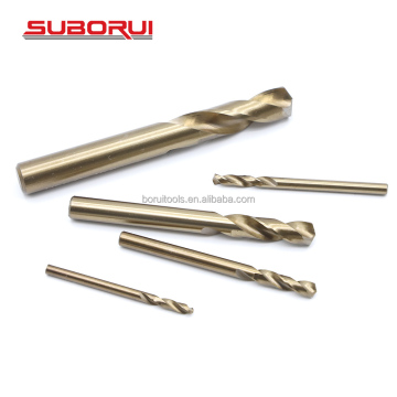 SUBORUI DIN1897 HSS CO Fully Ground Short Drill Bit M35 for Metal and Stainless Steel