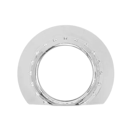 TAOCHIS 3.0 Inch Headlight Projector Lens Shroud Chrome No-Hole Conversion