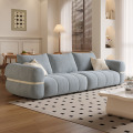 Acogedor sofá de almohada de terciopelo 3 plazas