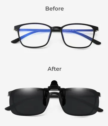 Custom Polarized Sunglass Clip Ons For Eyeglasses