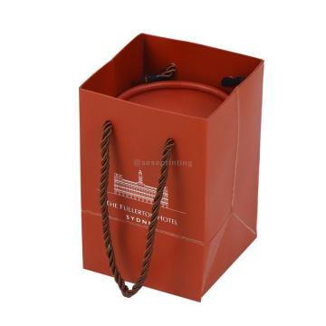 Customized full-color paper gift bag with logo