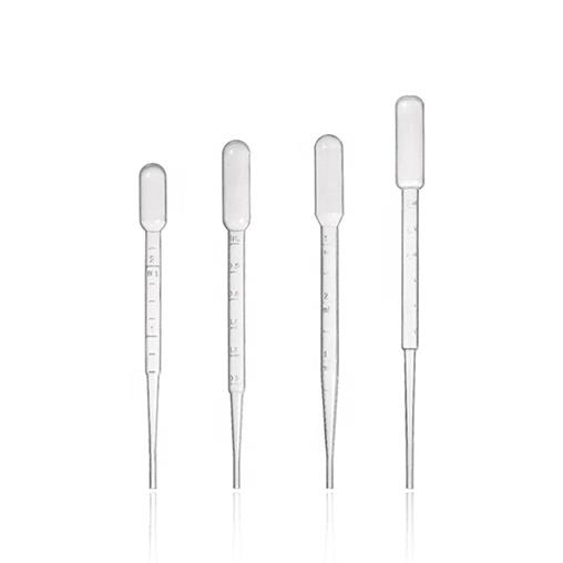 Pipette de pasteur ldpe stérile jetable 155 mm / 5 ml