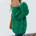 women's one shoulder twist sweater