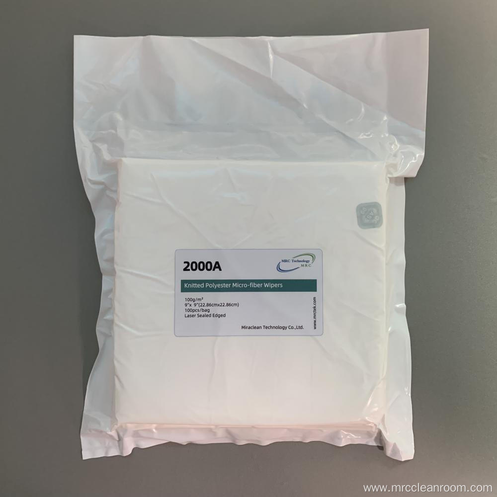 2000A 9*9 Polyester Lint Free Cellulose Wipes