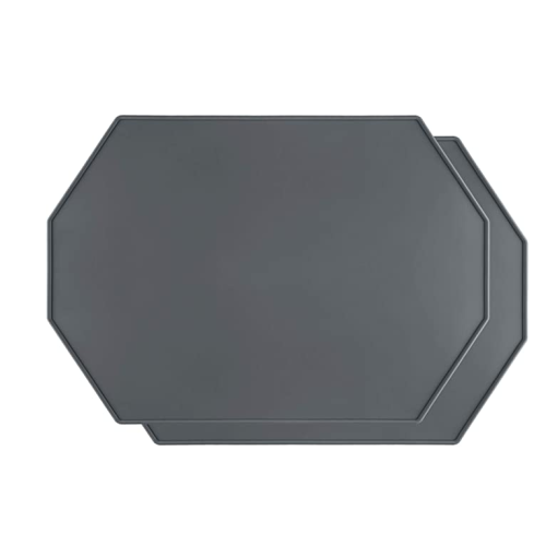 Custom Octagon Silicone Placemat with Raised Edges