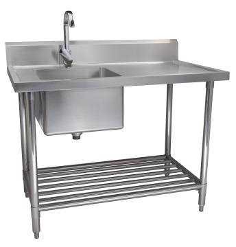 Stainless Steel Furniture: Sinks, Tables, and Benches