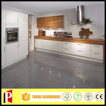 Modern home simple design high gloss surface wood veneer kitchen cabinets