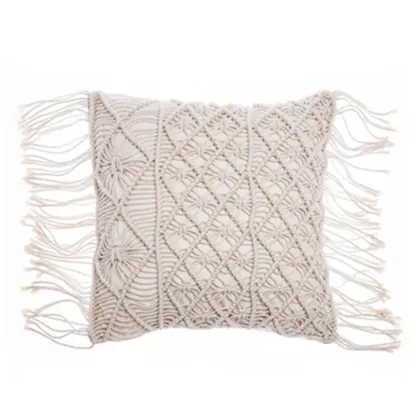 large knit throw pillow