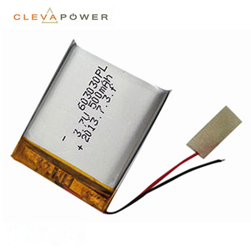 603030 3.7V 500mAh Li-polymer rechargeable battery
