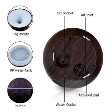 400ML 220V Ultrasonic Diffuser Uk Singapore on Sale