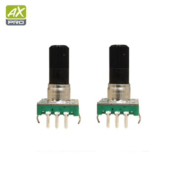 EC11 Vertical Incremental Rotary Encoder with Button and Screw Thread Shaft