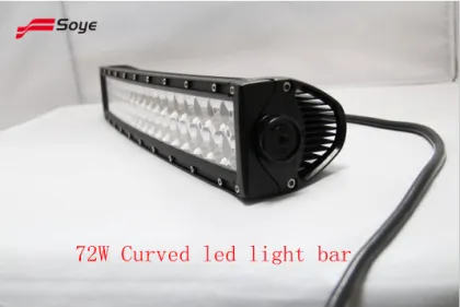 Soye 10.5inch 72W 6336lm CREE Dual Row Curved LED Light Bar