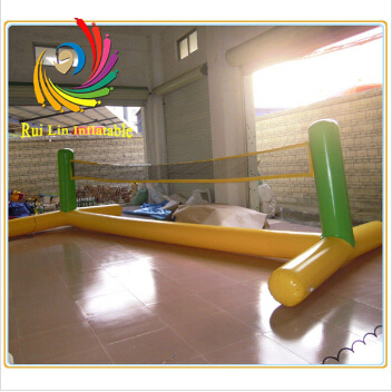 2014 hot sell water game intriguing inflatable volleyball field for sale